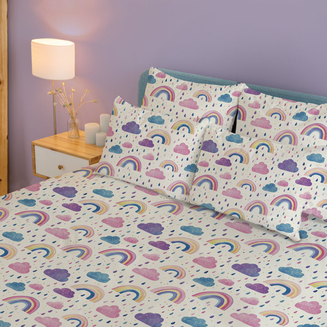 Rainbow Sensory Fitted Bed Sheet