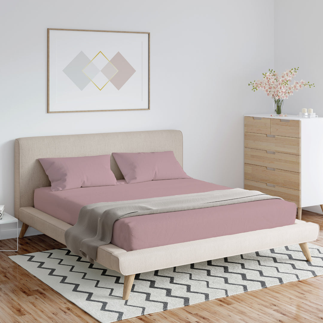 Blush Sensory Fitted Bed Sheet
