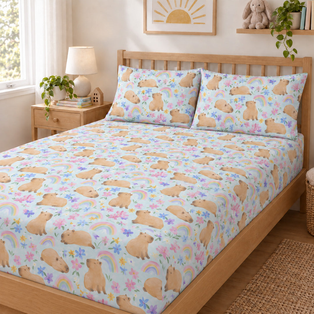 Capybara Sensory Fitted Bed Sheet