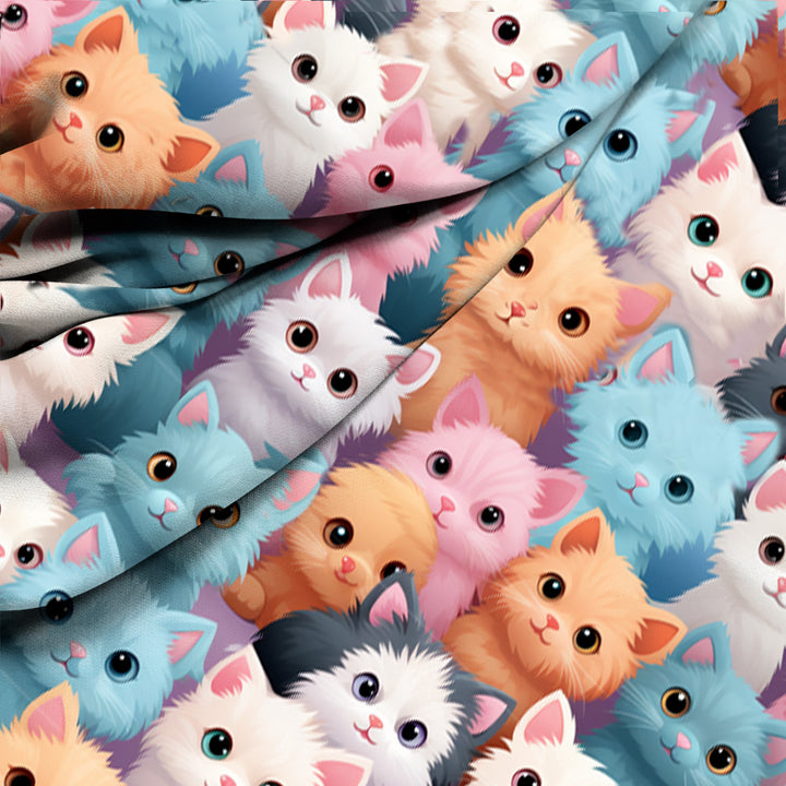 Cats Sensory Fitted Bed Sheet