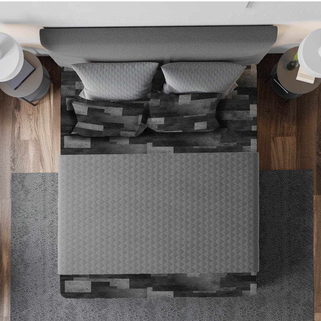 Deep Gray Sensory Fitted Bed Sheet