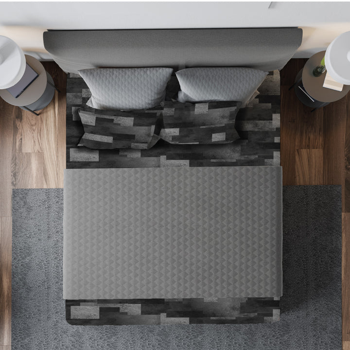 Deep Gray Sensory Fitted Bed Sheet