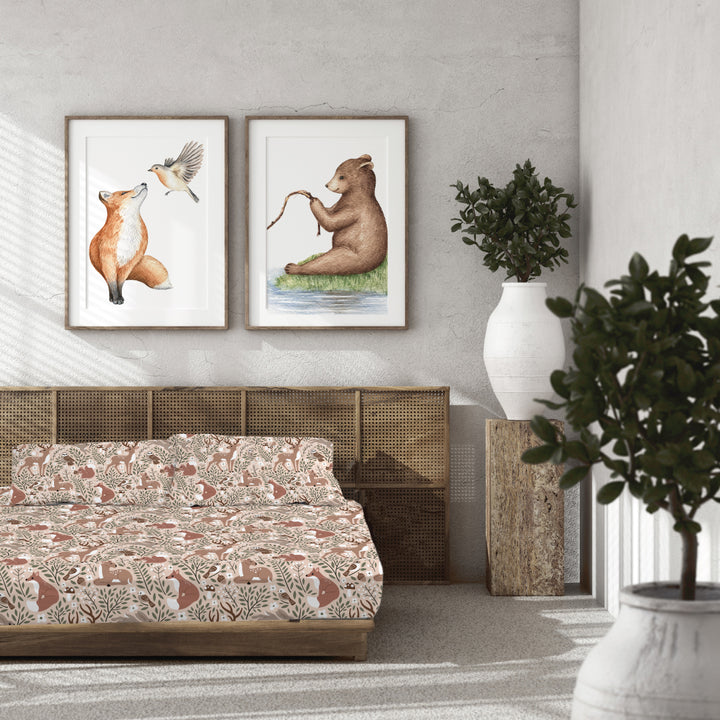 Into the Woods Sensory Fitted Bed Sheet