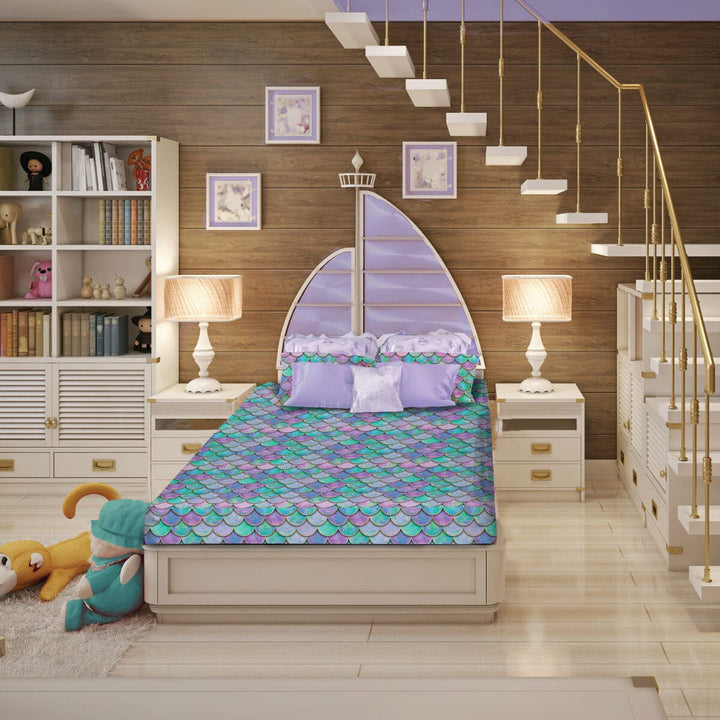 Mermaid Shimmer Sensory Fitted Bed Sheet
