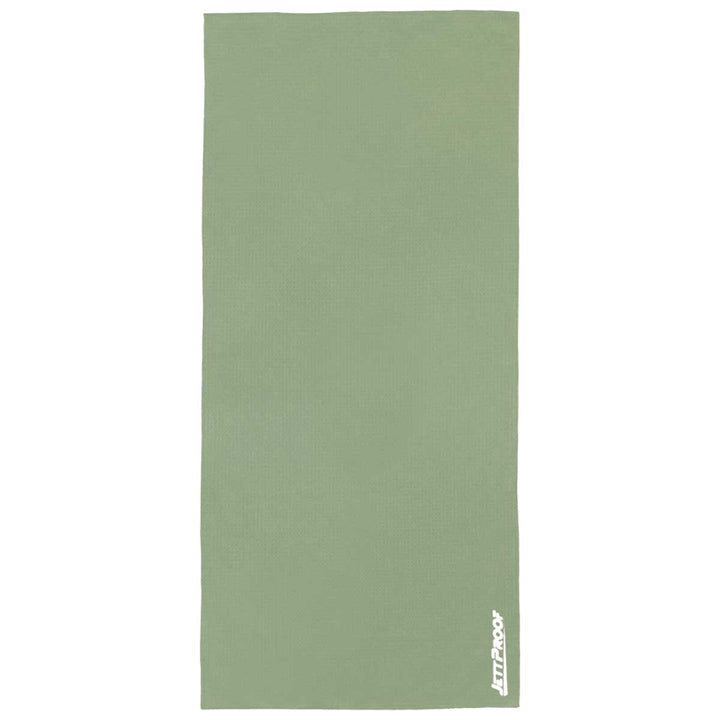 Beautiful Sage Green color antibacterial gym towel made from recycled fabric