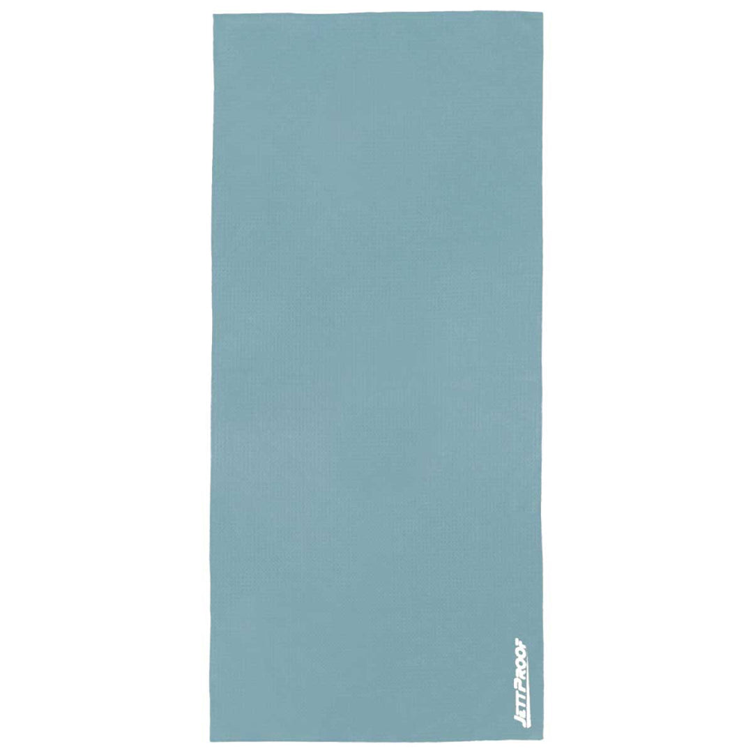 Cool Steel Aqua Color antibacterial gym towel made from recycled fabric