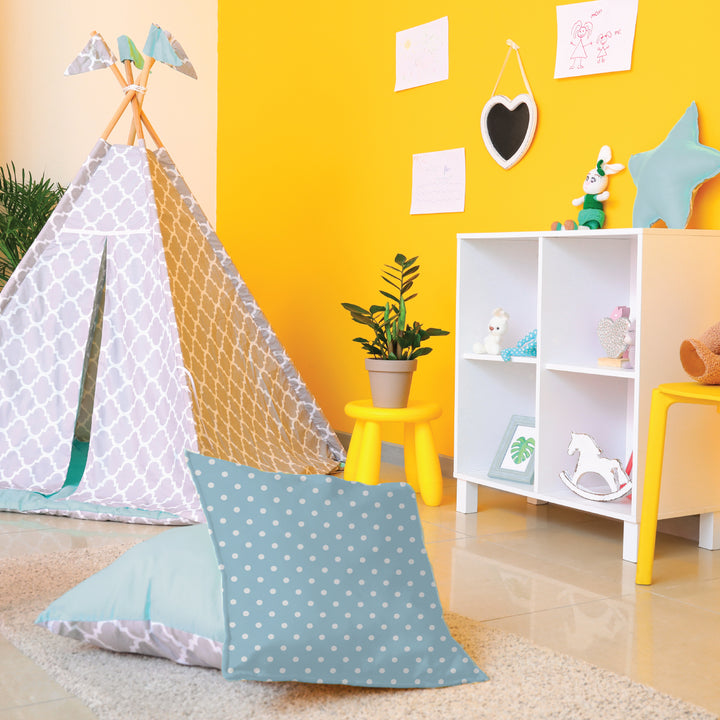 Blue Polka Dots Sensory Cushion