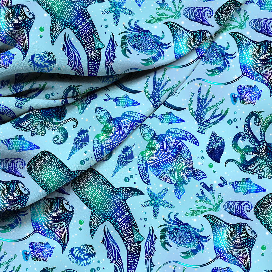 Reef Sensory Fitted Bed Sheet