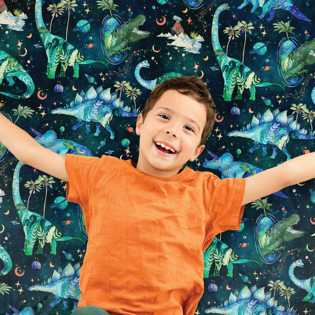 Jurassic Nights Sensory Fitted Bed Sheet