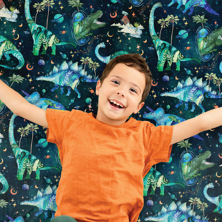 Jurassic Nights Sensory Fitted Bed Sheet