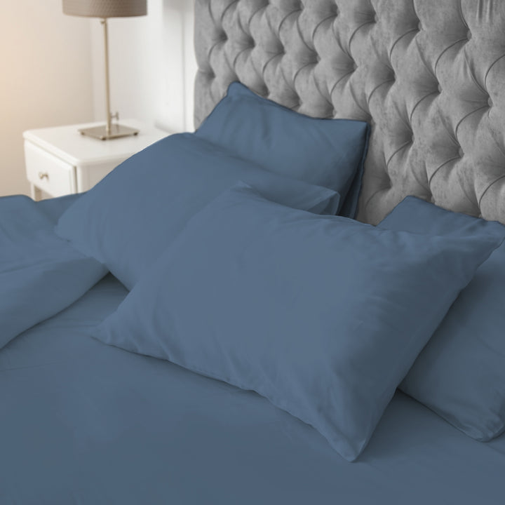 Stone Blue Sensory Fitted Bed Sheet