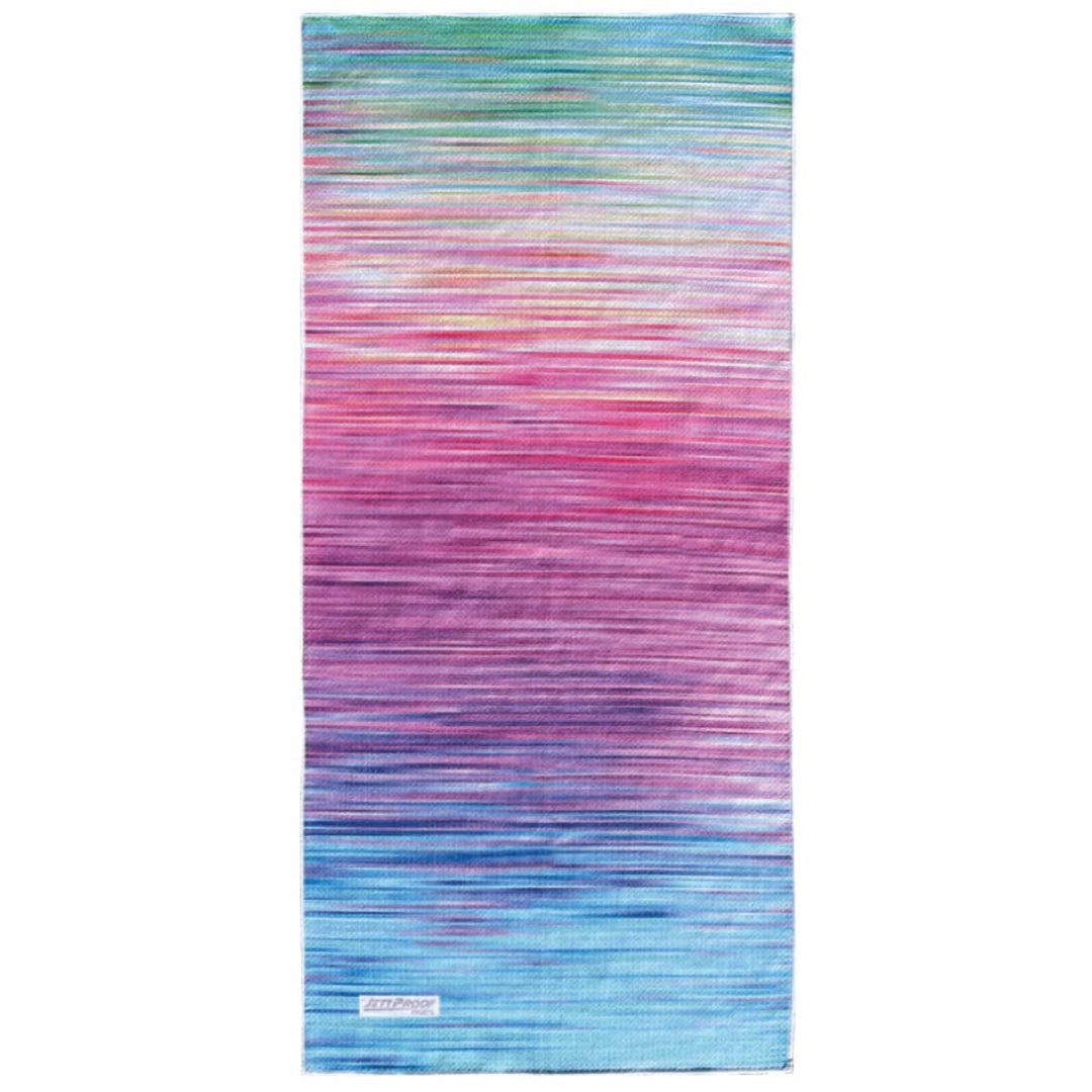 beautiful flowing range of colors moving across ecofriendly antibacterial gym towel