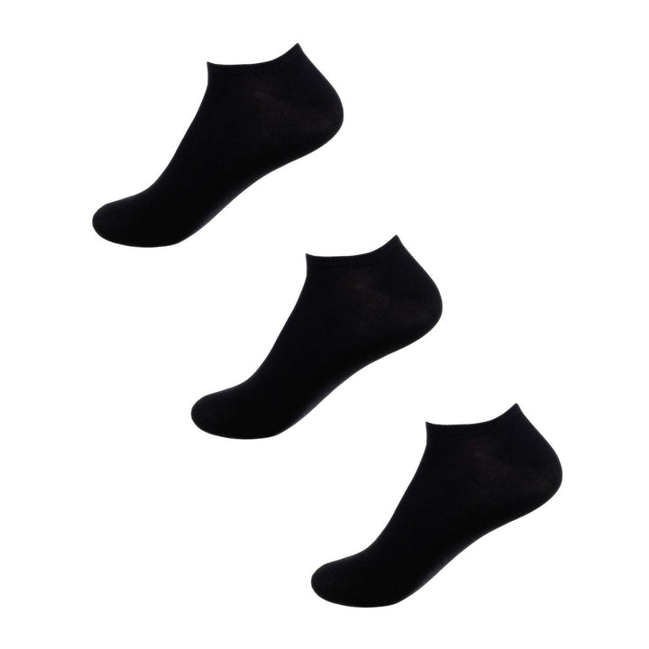 3 Pack Sensory Ankle Sock Adult Black