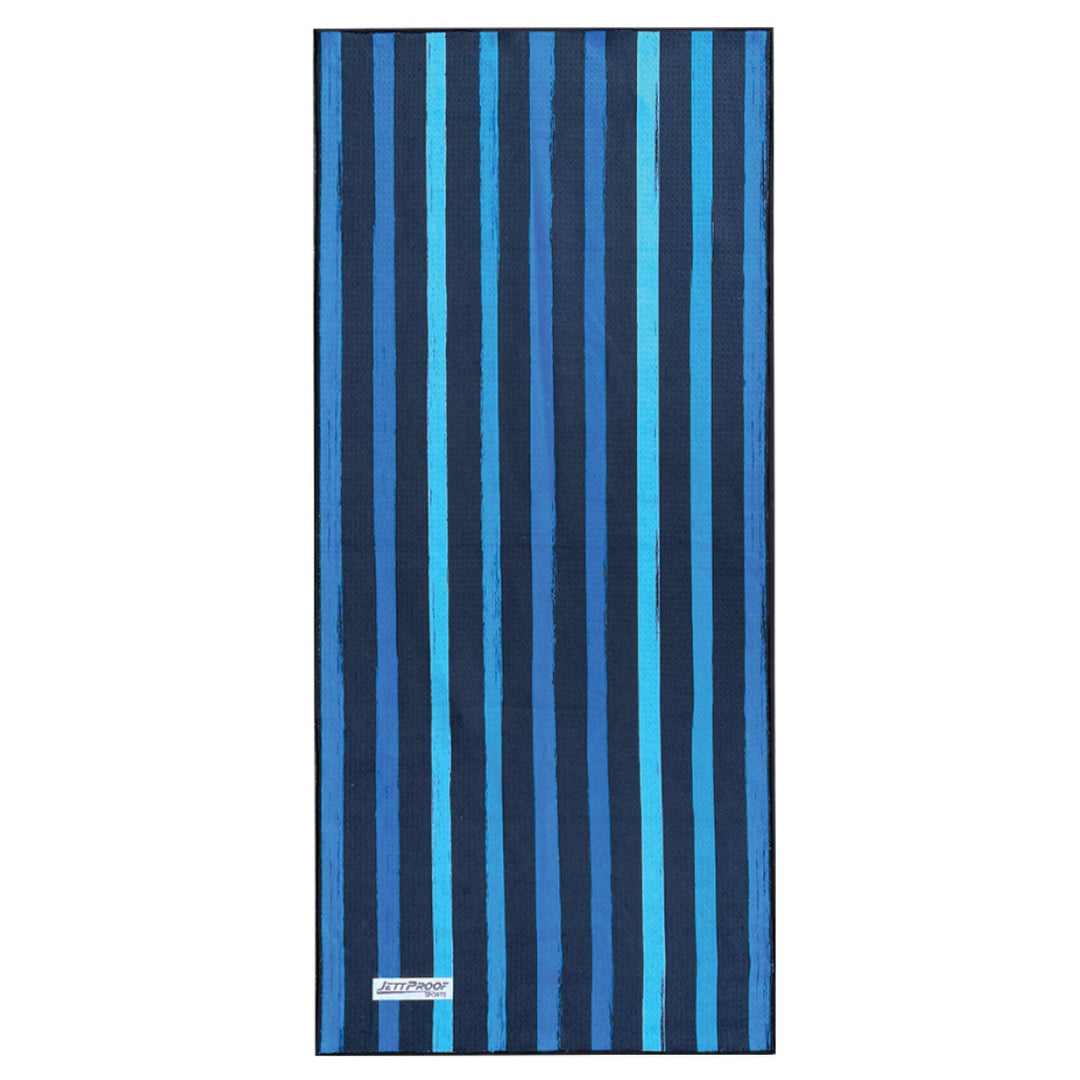 Bondi Blue pattern antibacterial gym towel made from recycled fabric