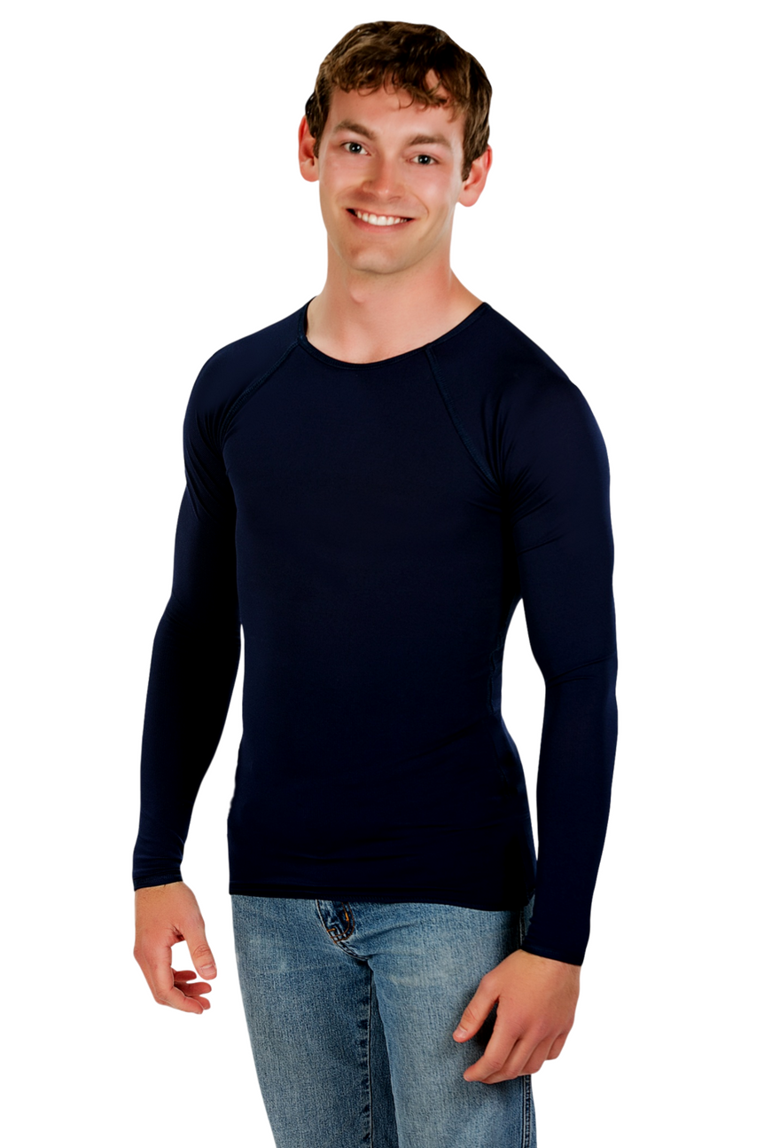 Sensory Long Sleeve Shirt Navy Men by JettProof