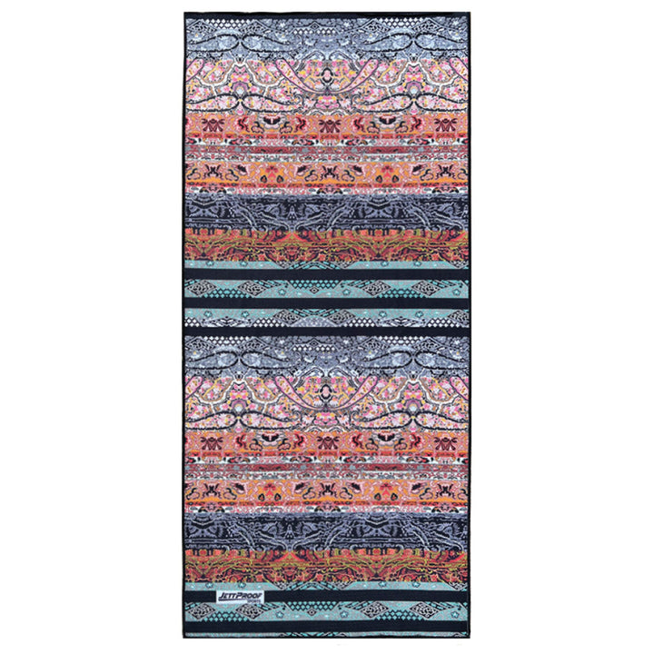 beautiful boho morocco pattern on antibacterial ecofriendly gym towel