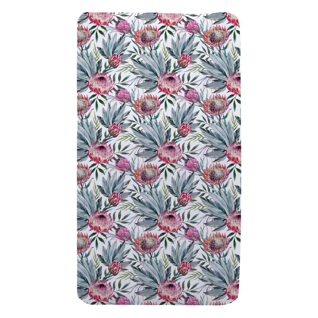 Pretty Protea Sensory Fitted Bed Sheet