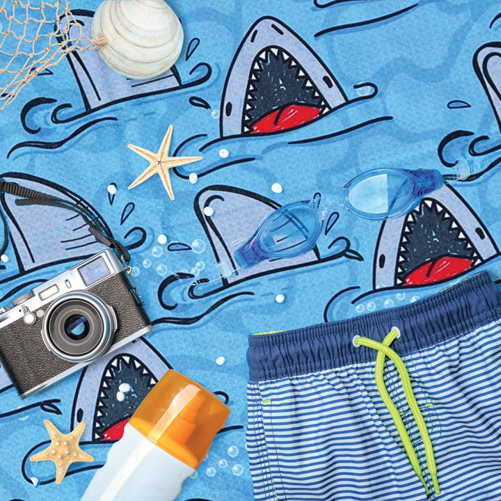 Sharks About - Sand Free Beach Towel