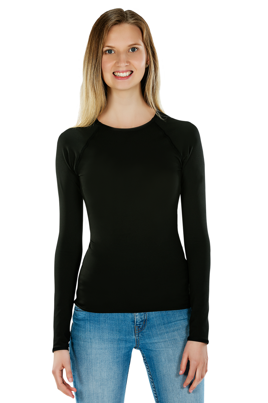 Sensory Long Sleeve Shirt Black Women by JettProof