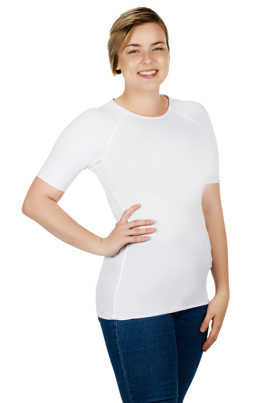 Sensory T-shirt White Women by JettProof