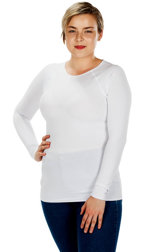 Sensory Long Sleeve Shirt White Women by JettProof